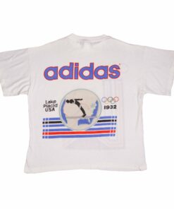 VINTAGE ADIDAS XIII OLYMPIC WINTER GAMES TEE SHIRT 1980 SIZE MEDIUM