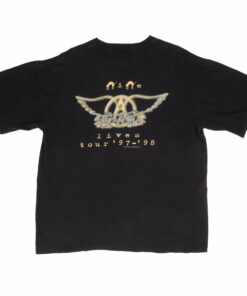 VINTAGE AEROSMITH NINE LIVES TEE SHIRT 1997 1998 VINTAGE AEROSMITH NINE LIVES TEE SHIRT 1997 1998