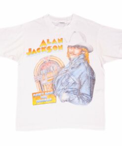 VINTAGE ALAN JACKSON DONT ROCK THE JUKEBOX TEE SHIRT 1993 MEDIUM MADE IN USA 2