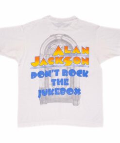 VINTAGE ALAN JACKSON DON'T ROCK THE JUKEBOX TEE SHIRT 1993 MEDIUM MADE IN USA 1 VINTAGE ALAN JACKSON DONT ROCK THE JUKEBOX TEE SHIRT 1993 MEDIUM MADE IN USA 3