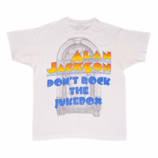 VINTAGE ALAN JACKSON DON’T ROCK THE JUKEBOX TEE SHIRT 1993 MEDIUM MADE IN USA