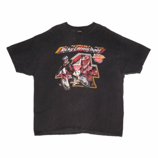 VINTAGE AMA MOTOCROSS RICKY CARMICHAEL TEE SHIRT 1990S