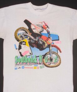 VINTAGE AMA MOTOCROSS SOUTHWICK NATIONAL 1989 TEE SHIRT MEDIUM MADE USA