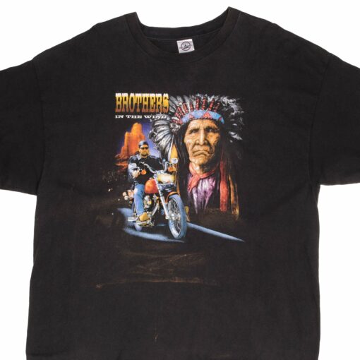 VINTAGE AMERICAN INDIAN BIKER TEE SHIRT 1990S