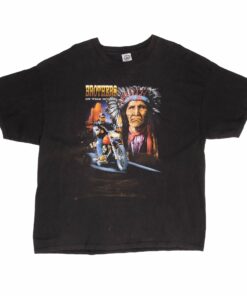 VINTAGE AMERICAN INDIAN BIKER TEE SHIRT 1990S VINTAGE AMERICAN INDIAN BIKER TEE SHIRT 1990S