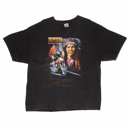 VINTAGE AMERICAN INDIAN BIKER TEE SHIRT 1990S