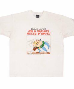 VINTAGE ASTERIX & OBELIX ON A JAMAIS ASSEZ D'AMIS TEE SHIRT 1996 1 VINTAGE ASTERIX OBELIX ON A JAMAIS ASSEZ DAMIS TEE SHIRT 1996 2