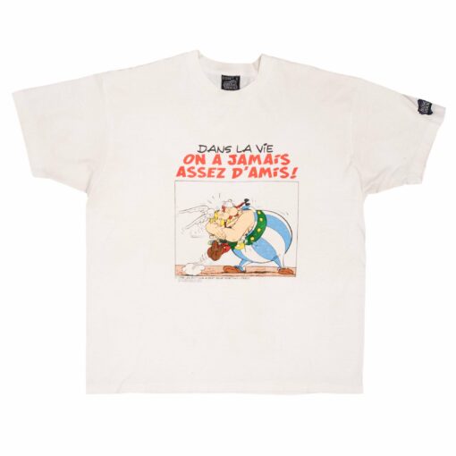 VINTAGE ASTERIX & OBELIX ON A JAMAIS ASSEZ D’AMIS TEE SHIRT 1996