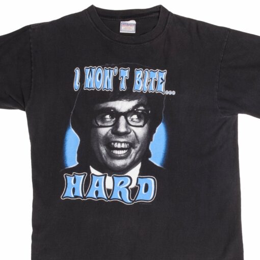 VINTAGE AUSTIN POWERS I WON’T BITE HARD TEE SHIRT 1998