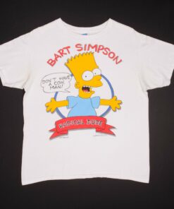 VINTAGE BART SIMPSON RADICAL DUDE TEE SHIRT 1989 SIZE LARGE MADE IN USA 1 VINTAGE BART SIMPSON RADICAL DUDE TEE SHIRT 1989 SIZE LARGE MADE IN USA 2