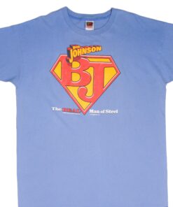 VINTAGE BIG JOHNSON THE REAL MAN OF STEEL TEE SHIRT 1