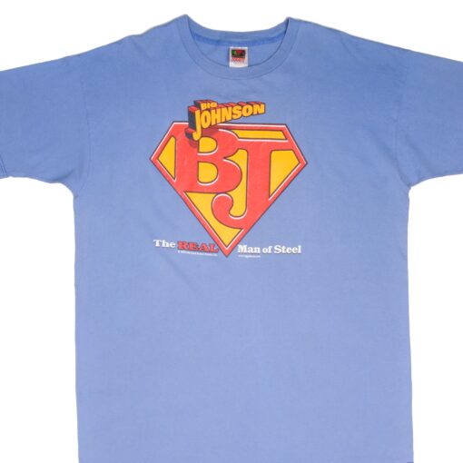 VINTAGE BIG JOHNSON THE REAL MAN OF STEEL TEE SHIRT