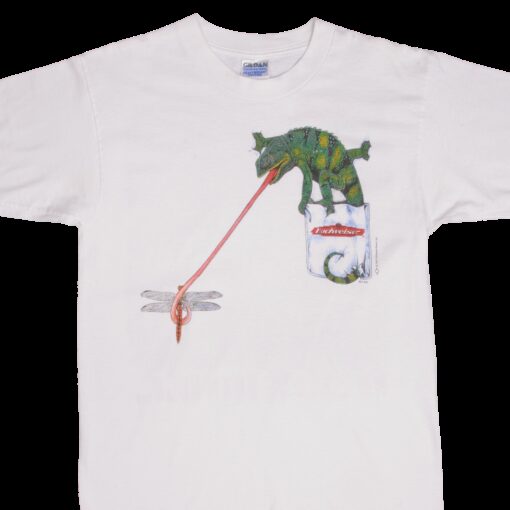 VINTAGE BUDWEISER CHAMELEON DRAGONFLY TEE SHIRT 1997