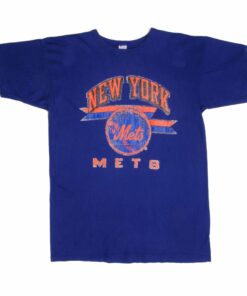 VINTAGE CHAMPION MLB NEW YORK METS TEE SHIRT 1988 SIZE LARGE MADE IN USA