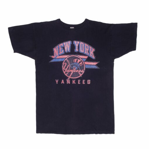 VINTAGE CHAMPION MLB NEW YORK YANKEES TEE SHIRT 1980S SIZE LARGE MADE IN USA