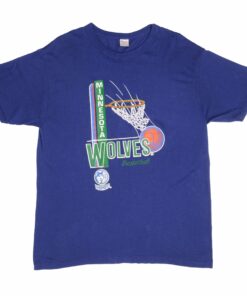 VINTAGE CHAMPION NBA MINNESOTA TIMBERWOLVES TEE SHIRT 1980S XL MADE USA VINTAGE CHAMPION NBA MINNESOTA TIMBERWOLVES TEE SHIRT 1980S XL MADE USA