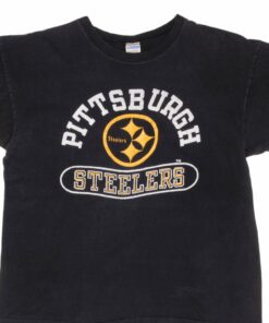 VINTAGE CHAMPION NFL PITTSBURGH STEELERS TEE SHIRT 1980S LARGE MADE IN USA VINTAGE CHAMPION NFL PITTSBURGH STEELERS TEE SHIRT 1980S LARGE MADE IN USA