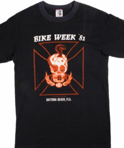 VINTAGE DAYTONA BEACH BIKE WEEK TEE SHIRT 1982 SIZE MEDIUM MADE IN USA VINTAGE DAYTONA BEACH BIKE WEEK TEE SHIRT 1982 SIZE MEDIUM MADE IN USA