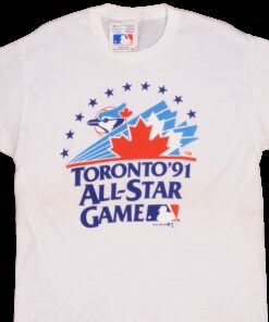 VINTAGE DEADSTOCK MLB TORONTO BLUE JAYS ALL STAR GAME 1990 TEE SHIRT 1
