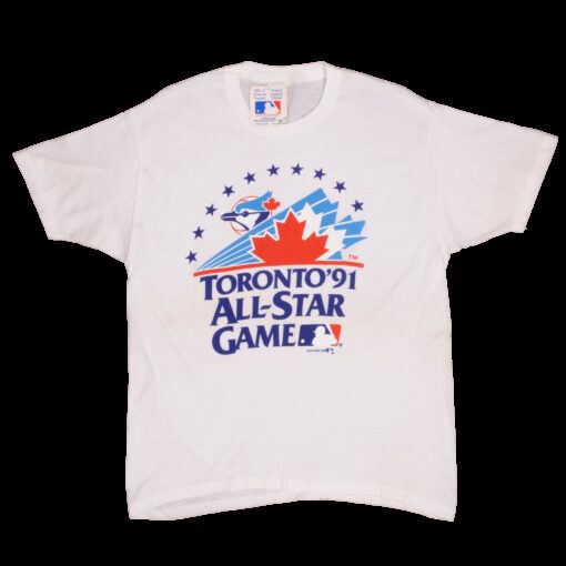 VINTAGE DEADSTOCK MLB TORONTO BLUE JAYS ALL STAR GAME 1990 TEE SHIRT