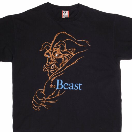 VINTAGE DISNEY BEAUTY AND THE BEAST 1990S TEE SHIRT SIZE 2XL MADE IN USA