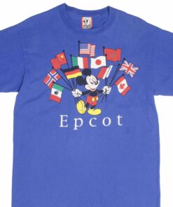 VINTAGE DISNEY MICKEY MOUSE EPCOT 1990S TEE SHIRT SIZE LARGE MADE IN USA 1