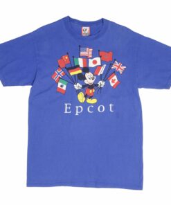 VINTAGE DISNEY MICKEY MOUSE EPCOT 1990S TEE SHIRT SIZE LARGE MADE IN USA 1 VINTAGE DISNEY MICKEY MOUSE EPCOT 1990S TEE SHIRT SIZE LARGE MADE IN USA 2