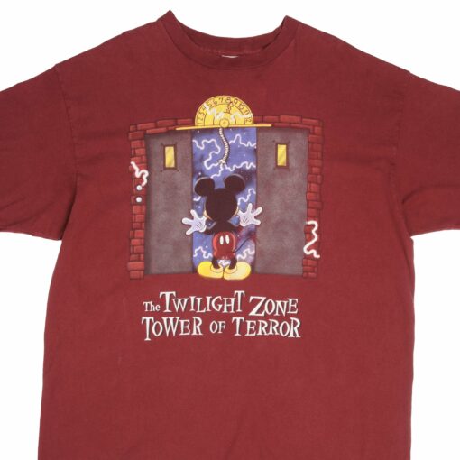 VINTAGE DISNEY THE TWILIGHT ZONE TOWER OF TERROR 1990S TEE SHIRT 2XL MADE IN USA