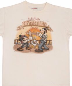 VINTAGE DISNEYLAND MICKEY MOUSE A PIRATE LIFE 1990S TEE SHIRT SZE XL MADE IN USA 1