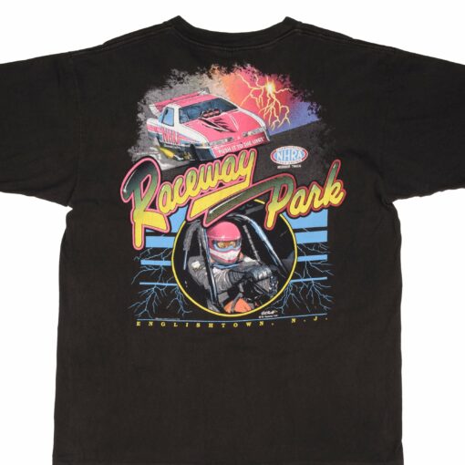 VINTAGE DRAG RACING NHRA RACEWAY PARK ENGLISHTOWN NJ 1992 TEE SHIRT