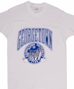 VINTAGE GEORGETOWN UNIVERSITY HOYAS TEE SHIRT 1980S MEDIUM MADE USA 1