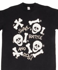 VINTAGE GRAPHIC HALLMARK SHAKE RATTLE AND ROLL 1980S TEE SHIRT LARGE MADE IN USA