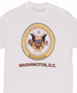 VINTAGE HARD ROCK CAFE WASHINGTON DC TEE SHIRT EARLY 1990S SZE SMALL MADE IN USA 1