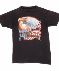 VINTAGE HARLEY DAVIDSON 1986 TEE SHIRT SIZE SMALL 3D EMBLEM MADE IN USA