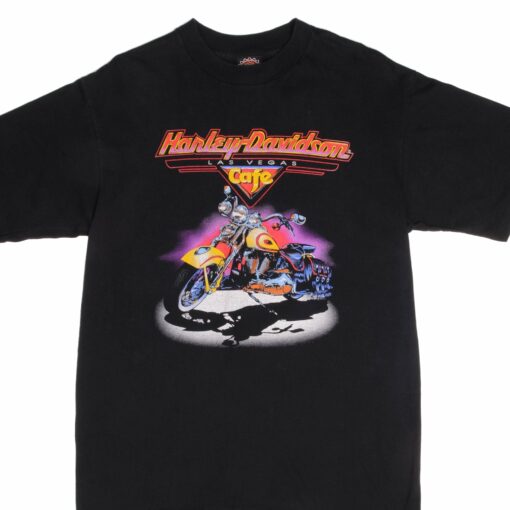 VINTAGE HARLEY DAVIDSON CAFE LAS VEGAS TEE SHIRT 1990S MEDIUM MADE USA