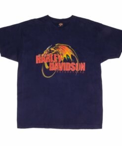 VINTAGE HARLEY DAVIDSON DRAGON 2001 TEE SHIRT SIZE XL MADE IN USA