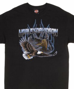 VINTAGE HARLEY DAVIDSON EAGLE TEXAS TEE SHIRT 2005 LARGE MADE IN USA