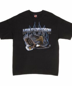 VINTAGE HARLEY DAVIDSON EAGLE TEXAS TEE SHIRT 2005 LARGE MADE IN USA