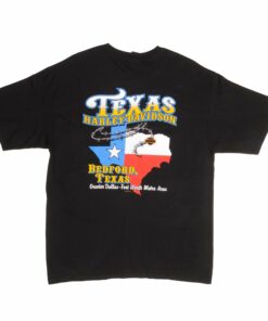 VINTAGE HARLEY DAVIDSON EAGLE TEXAS TEE SHIRT 2005 LARGE MADE IN USA 3