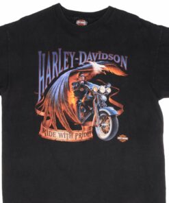 VINTAGE HARLEY DAVIDSON ELKHART IN TEE SHIRT 2002 XL MADE IN USA