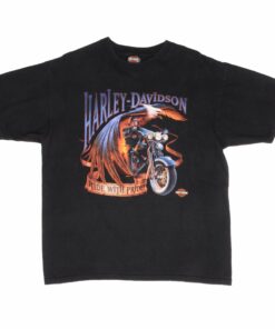 VINTAGE HARLEY DAVIDSON ELKHART IN TEE SHIRT 2002 XL MADE IN USA