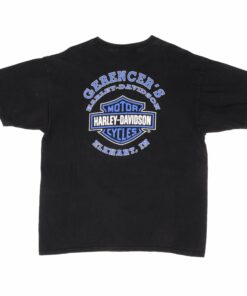 VINTAGE HARLEY DAVIDSON ELKHART IN TEE SHIRT 2002 XL MADE IN USA 3