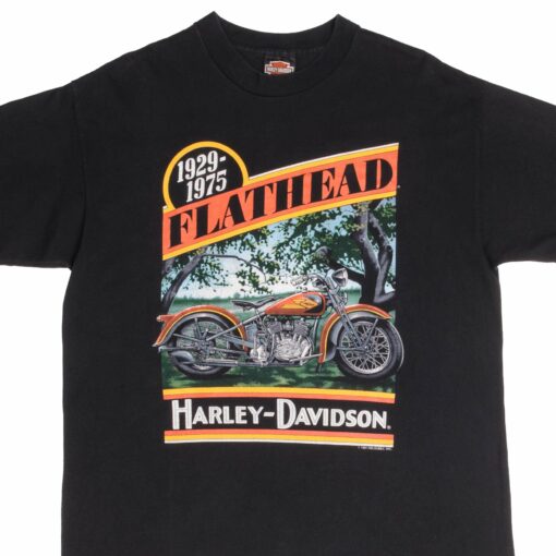 VINTAGE HARLEY DAVIDSON FLATHEAD TEE SHIRT 1991 SIZE XL MADE IN USA