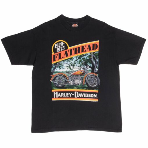 VINTAGE HARLEY DAVIDSON FLATHEAD TEE SHIRT 1991 SIZE XL MADE IN USA