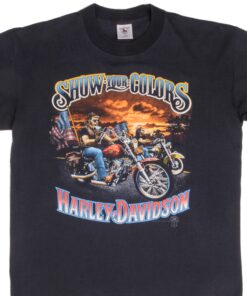 VINTAGE HARLEY DAVIDSON HOLOUBEK TEE SHIRT 1987 SIZE MEDIUM MADE IN USA