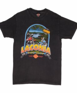 VINTAGE HARLEY DAVIDSON LACONIA TEE SHIRT 1997 SIZE MEDIUM MADE IN USA
