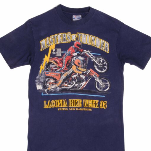 VINTAGE HARLEY DAVIDSON MASTER OF THUNDER TEE SHIRT 1995 SIZE SMALL MADE IN USA