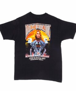 VINTAGE HARLEY DAVIDSON RENDEZ VOUS TEE SHIRT 1990 MEDIUM MADE IN USA