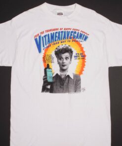 VINTAGE I LOVE LUCY VITAMEATAVEGAMIN 1992 TEE SHIRT 1