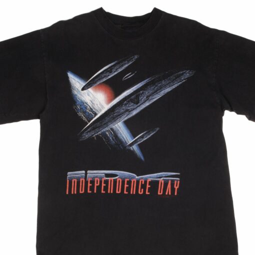 VINTAGE INDEPENDENCE DAY TEE SHIRT MOVIE PROMO 1996